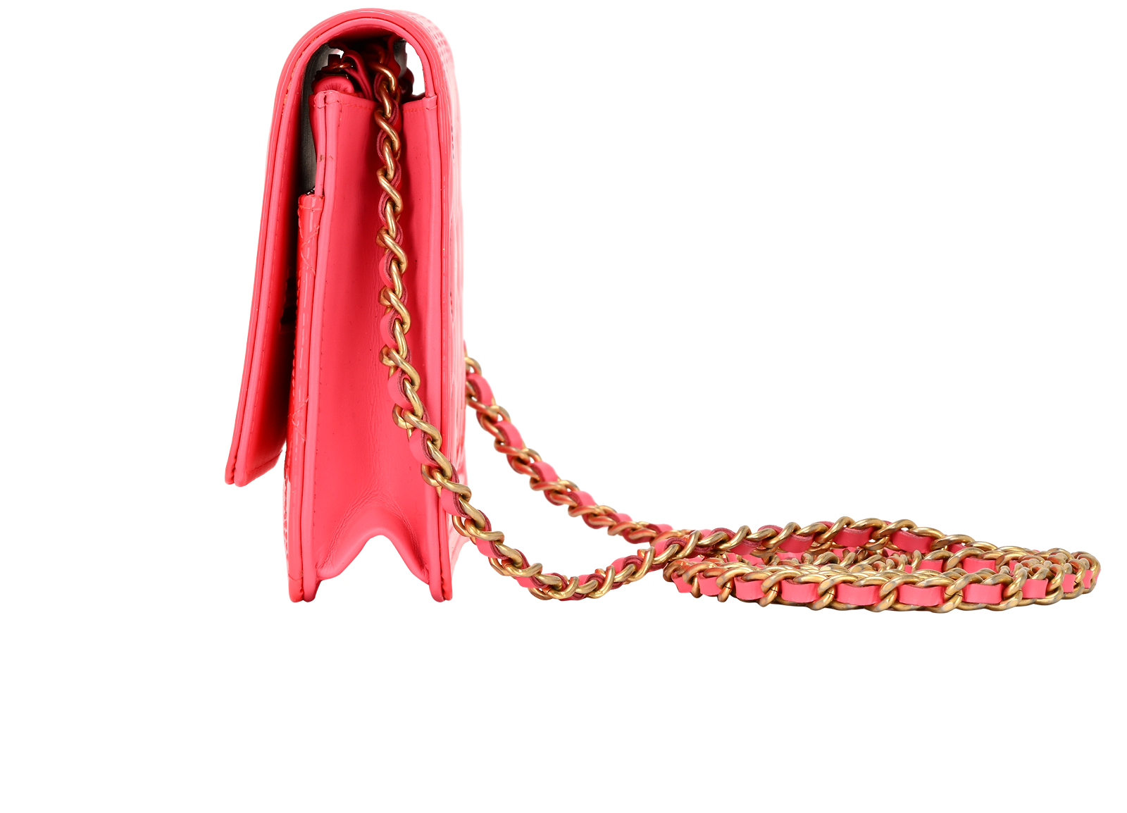 Boy WOC, &pound;2,100, Handbags, Pink, Patent Leather, Bottom view